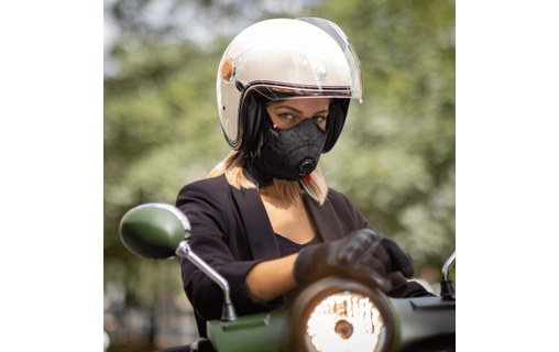 R-PUR Nano Light Noir - Masque anti-pollution FFP3 réfléchissant