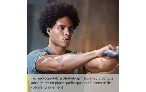 Écouteurs sport Jabra Elite 7 Active à réduction de bruit, Noir - Bluetooth