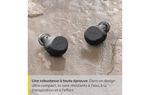 Écouteurs sport Jabra Elite 7 Active à réduction de bruit, Noir - Bluetooth