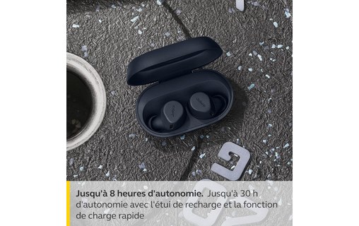 Écouteurs sport Jabra Elite 7 Active + chargeur sans fil, Bleu marine, Bluetooth