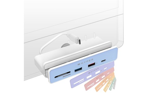 HyperDrive 6-in-1 Hub USB-C pour iMac 24" - 6 ports (USB-C / USB-A / HDMI 4K)