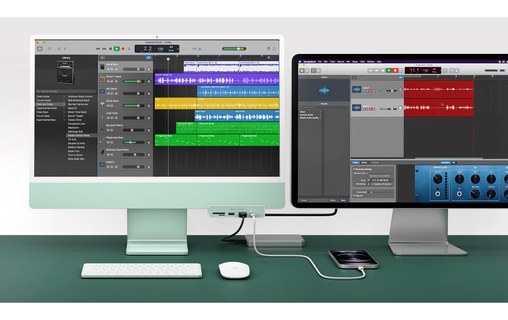 HyperDrive 6-in-1 Hub USB-C pour iMac 24" - 6 ports (USB-C / USB-A / HDMI 4K)