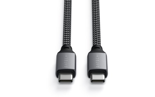Câble Satechi USB-C vers USB-C 100 W USB 2.0 - 2 m - Gris