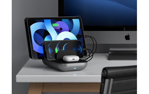 Satechi Dock5 - Station de charge 4 ports + Qi pour iPhone & iPad