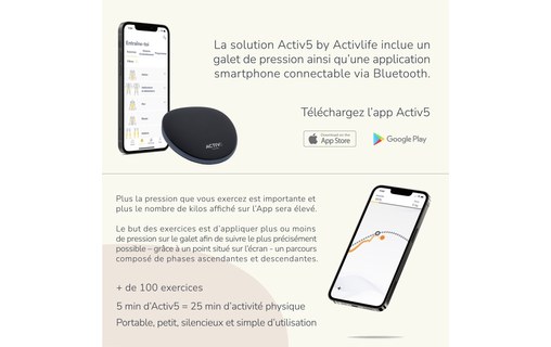 Activlife Activ5 - Galet de renforcement musculaire connecté
