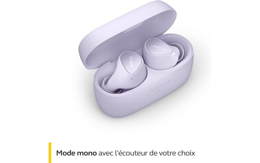 Écouteurs sans fil Jabra Elite 3 à réduction de bruit, Violet - Bluetooth