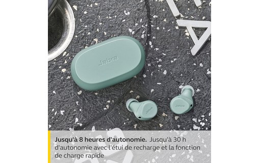 Écouteurs sport Jabra Elite 7 Active à réduction de bruit, Menthe - Bluetooth