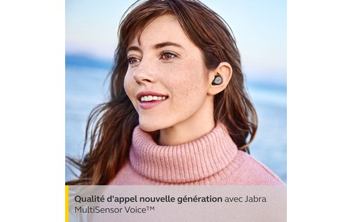 Écouteurs sans fil Jabra Elite 7 Pro + chargeur sans fil, Titane - Bluetooth
