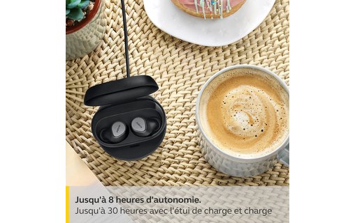Écouteurs sans fil Jabra Elite 7 Pro + chargeur sans fil, Titane - Bluetooth