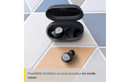 Écouteurs sans fil Jabra Elite 7 Pro + chargeur sans fil, Titane - Bluetooth