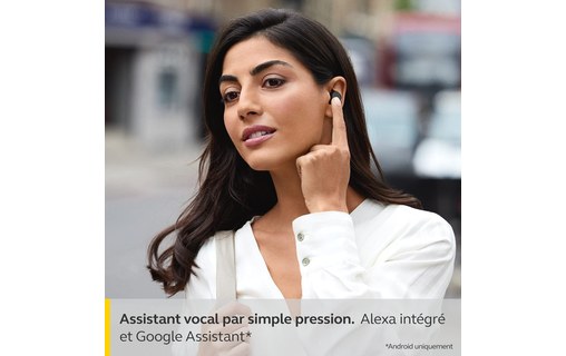 Écouteurs sans fil Jabra Elite 7 Pro + chargeur sans fil, Titane - Bluetooth