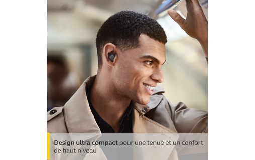 Écouteurs sans fil Jabra Elite 7 Pro + chargeur sans fil, Titane - Bluetooth