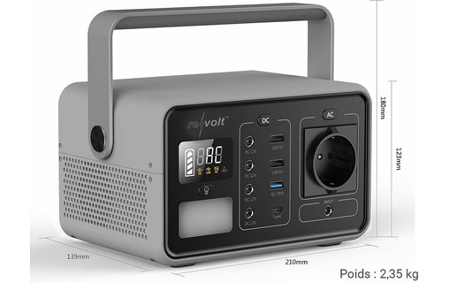 Station électrique portable Revolt HSG-640 - 60Ah / 230V 180W / USB