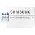 Carte microSDXC Samsung EVO Plus 64 Go avec adaptateur SD, UHS-I, V30