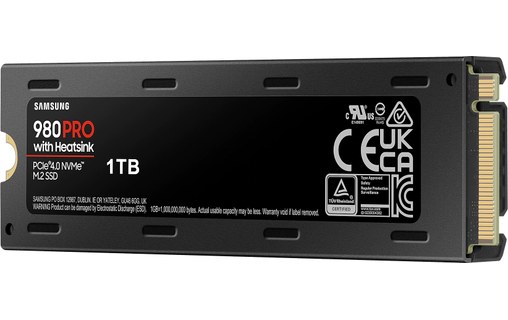 Samsung disque SSD Série 980 PRO 1 To - Compatible PS5 - M.2 NVMe