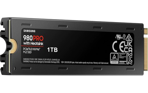 Samsung disque SSD Série 980 PRO 1 To - Compatible PS5 - M.2 NVMe