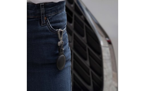 Native Union Porte-clés en cuir pour Apple AirTag - Noir