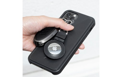 Native Union Porte-clés en cuir pour Apple AirTag - Noir