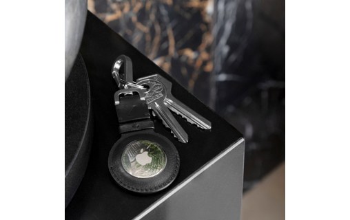 Native Union Porte-clés en cuir pour Apple AirTag - Noir