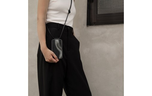 Native Union - Bandoulière en cuir pour coque CLIC Pop ou CLIC Classic - Noir