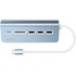 Satechi Hub Type-C Aluminium Bleu - Hub USB 3.0 et lecteur de cartes