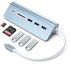 Satechi Hub Type-C Aluminium Bleu - Hub USB 3.0 et lecteur de cartes