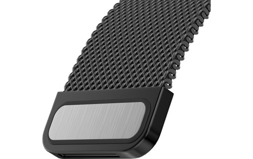 SwitchEasy Bracelet à maille milanaise pour Apple Watch 42/44/45 mm - Noir