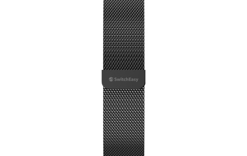 SwitchEasy Bracelet à maille milanaise pour Apple Watch 42/44/45 mm - Noir