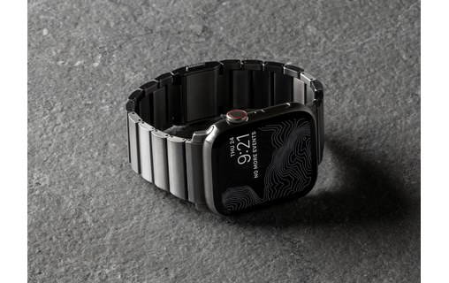 Nomad Titanium Watch Band Noir - Bracelet Apple Watch 42/44 mm