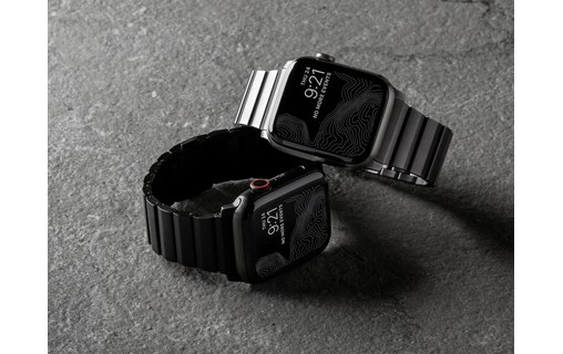 Nomad Titanium Watch Band Noir - Bracelet Apple Watch 42/44 mm
