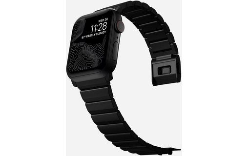 Nomad Titanium Watch Band Noir - Bracelet Apple Watch 42/44 mm