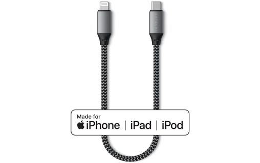 Satechi Câble de charge USB-C vers Lightning 25 cm