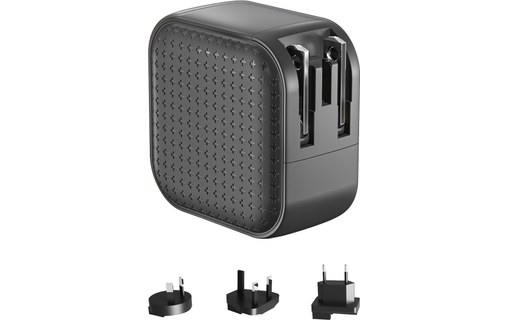 HyperJuice chargeur 66 W GaN 2x USB-C / 1x USB-A pour MacBook Pro & iPhone