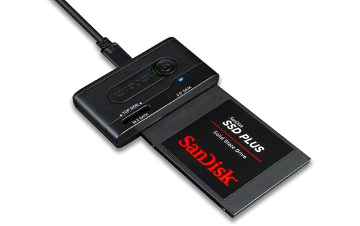 ICY DOCK EZ-Adapter MB031U-1SMB - Adaptateur USB-A pour HDD/SSD 2,5" et M.2 SATA