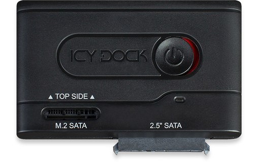 ICY DOCK EZ-Adapter MB031U-1SMB - Adaptateur USB-A pour HDD/SSD 2,5" et M.2 SATA