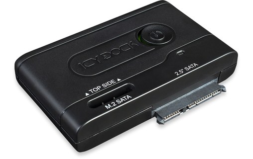 ICY DOCK EZ-Adapter MB031U-1SMB - Adaptateur USB-A pour HDD/SSD 2,5" et M.2 SATA