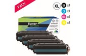 Compatible HP 312A Pack 4 Toners Noir, cyan, magenta et jaune
