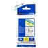 Brother TZE241 Transfert thermique Noir/Blanc TZE241