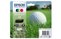Epson 34 C13T36444010 Pack 4 Cartouches Noir cyan magenta jaune (Golf)
