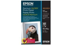 Epson S042153 Papier photo glacé Premium 10x15 255g, 40 feuilles