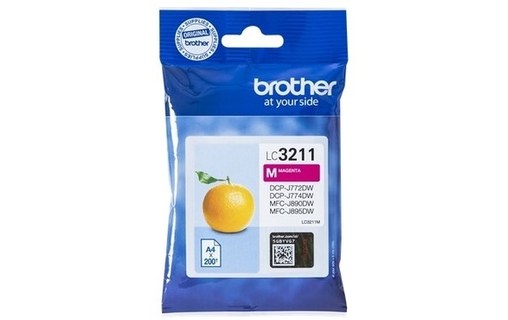 Brother LC3211 Cartouche Magenta LC3211M (Mandarine)