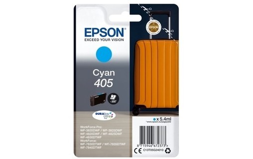Epson 405 - Cartouche d'encre cyan Epson Valise C13T05G24010