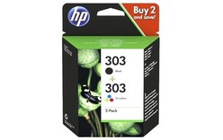 HP 303 Pack 2 Cartouches Noir et couleurs 3YM92AE