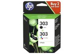 HP 303 Pack 2 Cartouches Noir et couleurs 3YM92AE