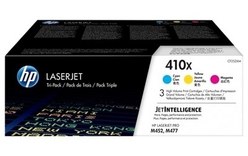 HP 410X - Pack de 3 toners cyan, magenta, jaune (CF252XM)