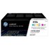 HP 410X - Pack de 3 toners cyan, magenta, jaune (CF252XM)