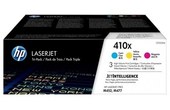 HP 410X - Pack de 3 toners cyan, magenta, jaune (CF252XM)