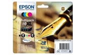 Epson 16XL C13T16364012 Pack 4 Cartouches Noir/couleurs (Stylo plume)