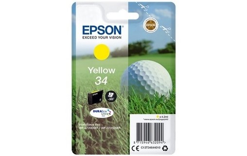 Epson 34 - Balle de Golf Cartouche Jaune C13T34644010 (T3464)