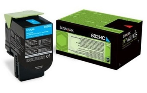 Lexmark 802H Toner Cyan 80C2HC0